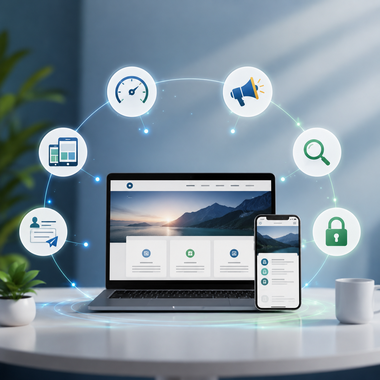 Essential features of a modern business website for mobile usability, speed, SEO, security, and customer inquiries